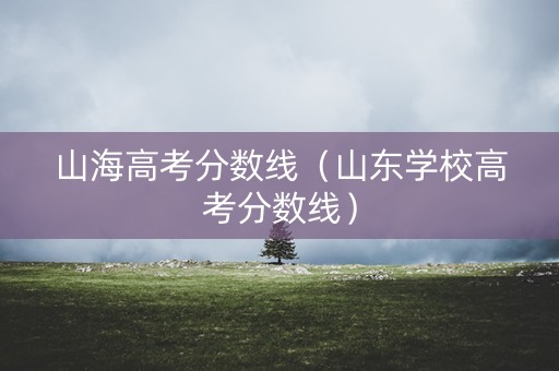 山海高考分数线（山东学校高考分数线）