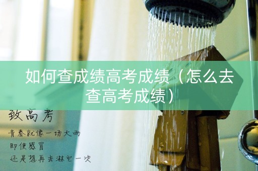 如何查成绩高考成绩（怎么去查高考成绩）