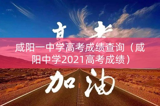 咸阳一中学高考成绩查询（咸阳中学2021高考成绩）