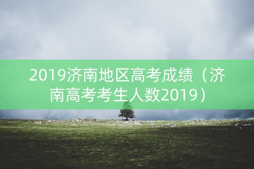 2019济南地区高考成绩（济南高考考生人数2019）