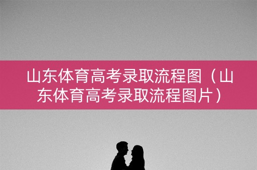 山东体育高考录取流程图（山东体育高考录取流程图片）