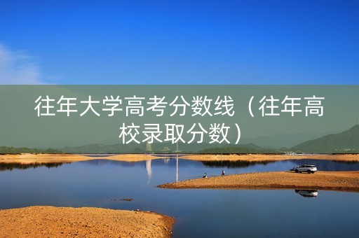 往年大学高考分数线（往年高校录取分数）