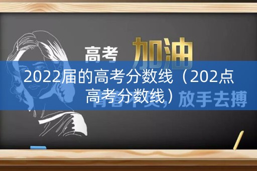 2022届的高考分数线（202点高考分数线）