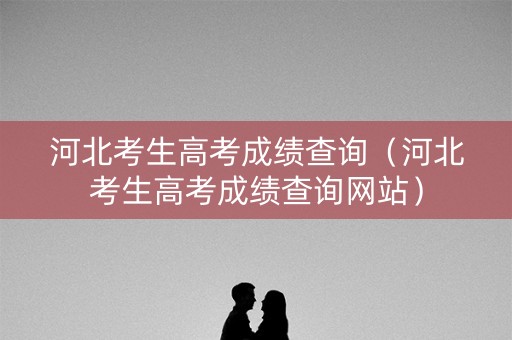 河北考生高考成绩查询（河北考生高考成绩查询网站）
