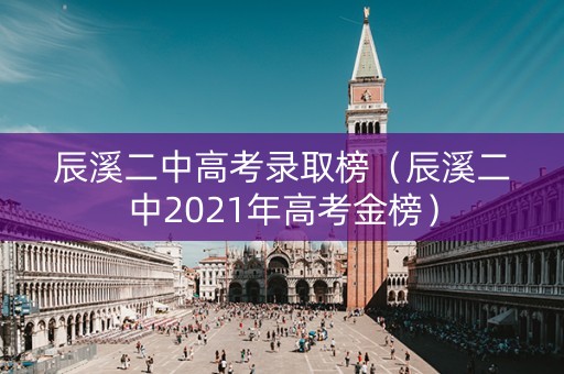 辰溪二中高考录取榜（辰溪二中2021年高考金榜）