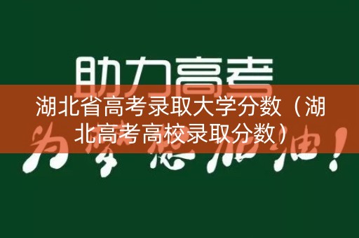 湖北省高考录取大学分数（湖北高考高校录取分数）
