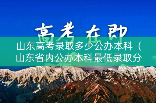 山东高考录取多少公办本科（山东省内公办本科最低录取分）