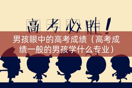 男孩眼中的高考成绩（高考成绩一般的男孩学什么专业）