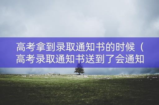 高考拿到录取通知书的时候（高考录取通知书送到了会通知考生吗）