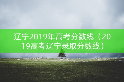 辽宁2019年高考分数线（2019高考辽宁录取分数线）