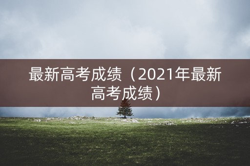 最新高考成绩（2021年最新高考成绩）
