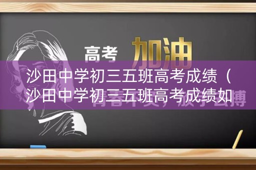 沙田中学初三五班高考成绩（沙田中学初三五班高考成绩如何）