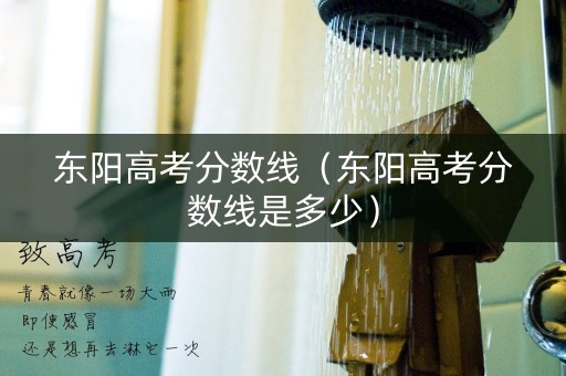 东阳高考分数线（东阳高考分数线是多少）