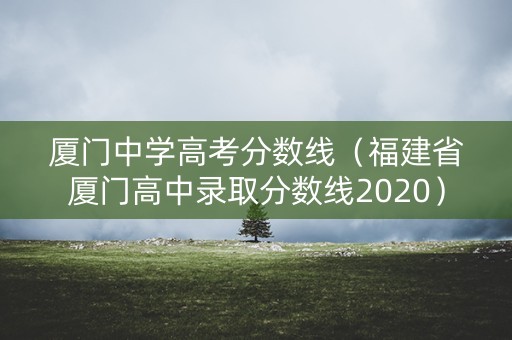 厦门中学高考分数线（福建省厦门高中录取分数线2020）