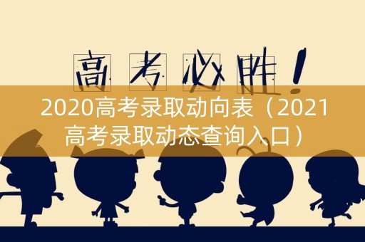 2020高考录取动向表（2021高考录取动态查询入口）