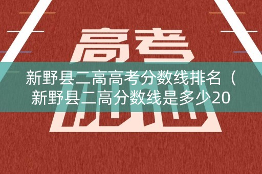 新野县二高高考分数线排名（新野县二高分数线是多少2020）