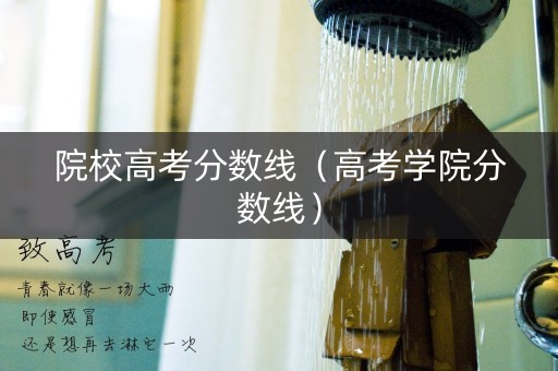 院校高考分数线（高考学院分数线）