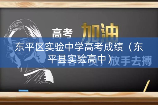 东平区实验中学高考成绩（东平县实验高中）