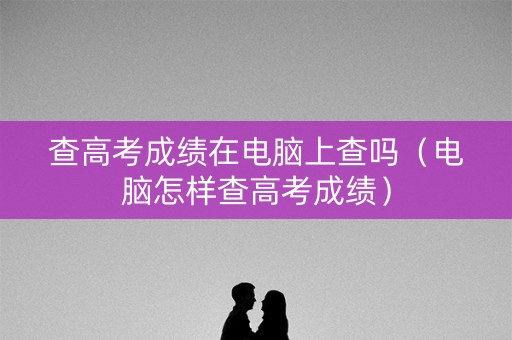 查高考成绩在电脑上查吗（电脑怎样查高考成绩）