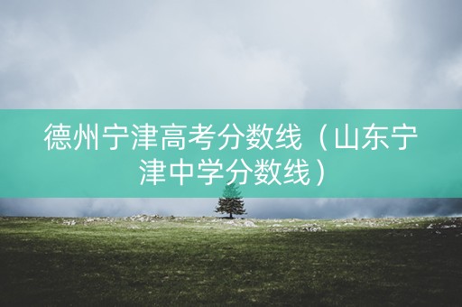 德州宁津高考分数线（山东宁津中学分数线）