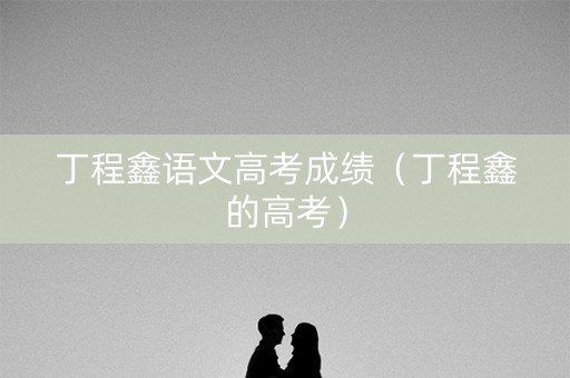 丁程鑫语文高考成绩（丁程鑫的高考）
