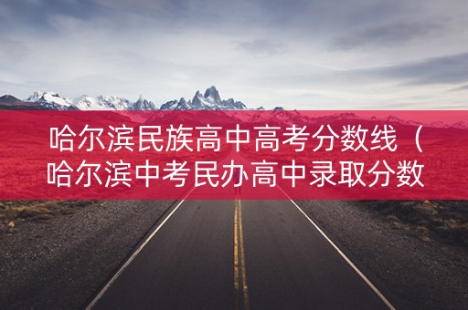 哈尔滨民族高中高考分数线（哈尔滨中考民办高中录取分数线2020）