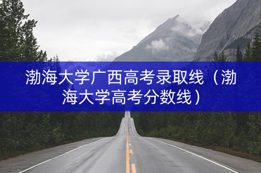 渤海大学广西高考录取线（渤海大学高考分数线）
