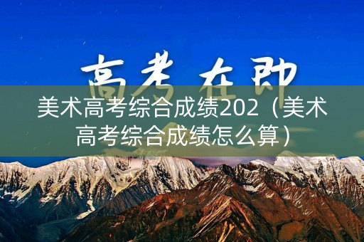 美术高考综合成绩202（美术高考综合成绩怎么算）