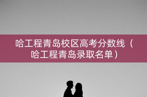 哈工程青岛校区高考分数线（哈工程青岛录取名单）