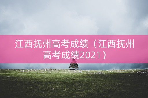 江西抚州高考成绩（江西抚州高考成绩2021）