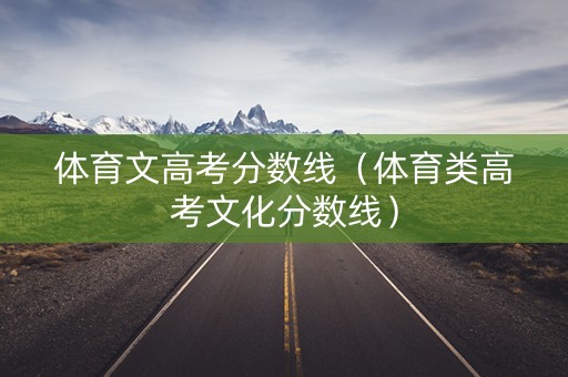 体育文高考分数线（体育类高考文化分数线）
