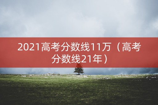 2021高考分数线11万（高考分数线21年）