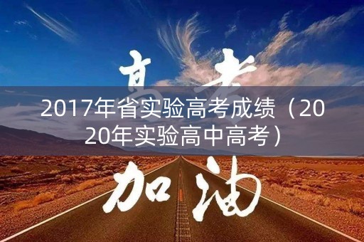 2017年省实验高考成绩（2020年实验高中高考）