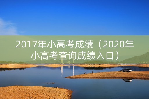 2017年小高考成绩（2020年小高考查询成绩入口）