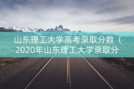 山东理工大学高考录取分数（2020年山东理工大学录取分数）