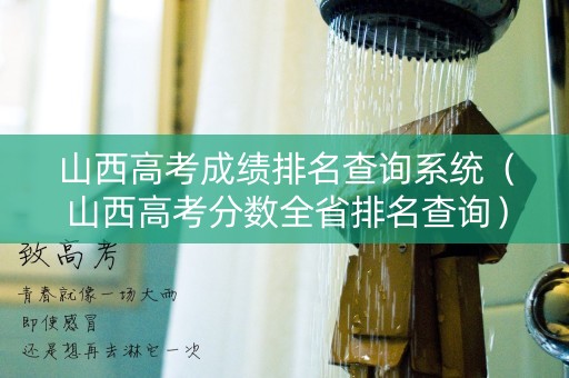 山西高考成绩排名查询系统（山西高考分数全省排名查询）