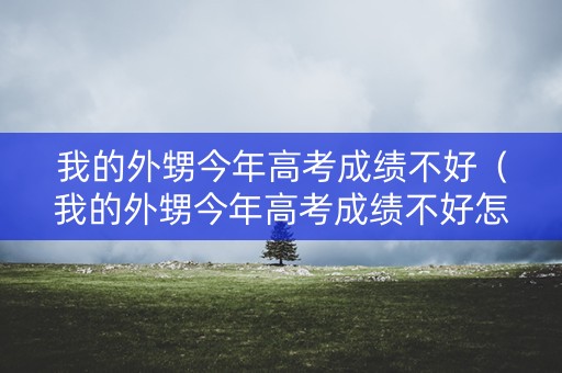 我的外甥今年高考成绩不好（我的外甥今年高考成绩不好怎么办）