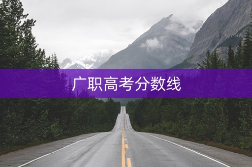 广职高考分数线