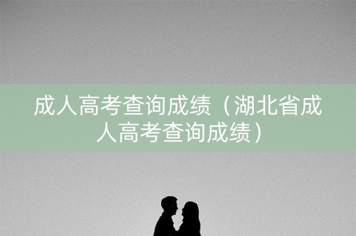 成人高考查询成绩(湖北省成人高考查询成绩) 成人高考查询成绩(湖北省成人高考查询成绩)