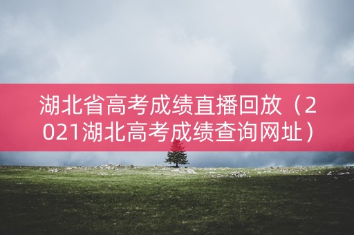 湖北省高考成绩直播回放(2021湖北高考成绩查询网址) 湖北省高考成绩直播回放(2021湖北高考成绩查询网址)
