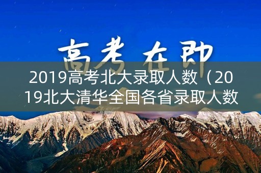 2019高考北大录取人数（2019北大清华全国各省录取人数）