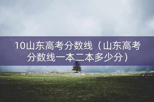 10山东高考分数线（山东高考分数线一本二本多少分）