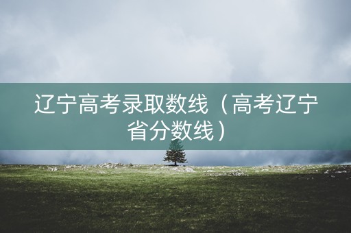 辽宁高考录取数线（高考辽宁省分数线）