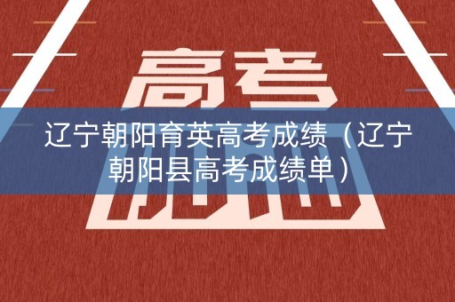 辽宁朝阳育英高考成绩（辽宁朝阳县高考成绩单）