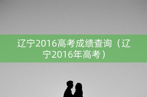 辽宁2016高考成绩查询（辽宁2016年高考）