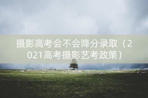 摄影高考会不会降分录取（2021高考摄影艺考政策）