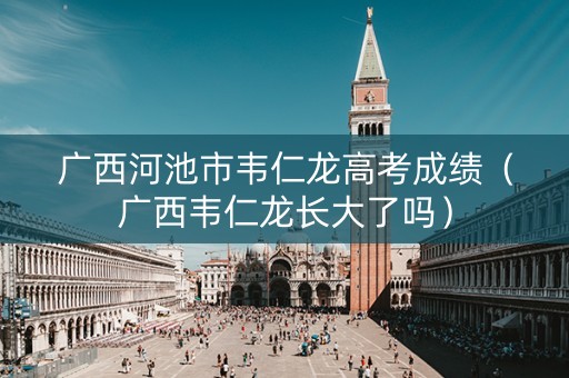广西河池市韦仁龙高考成绩（广西韦仁龙长大了吗）