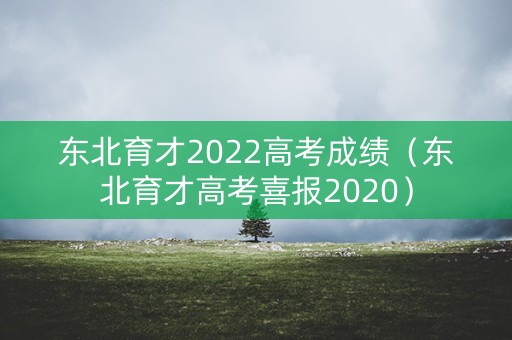 东北育才2022高考成绩（东北育才高考喜报2020）