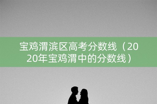 宝鸡渭滨区高考分数线（2020年宝鸡渭中的分数线）
