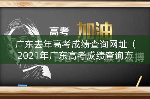 广东去年高考成绩查询网址（2021年广东高考成绩查询方式）